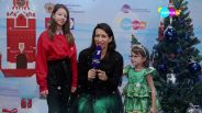 Елена Борщева с детьми поздравляет телеканал «Карусель» с Новым годом