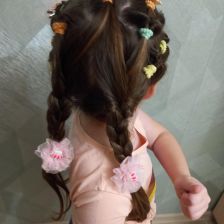 Полина Борисова в конкурсе «Самая креативная прическа»