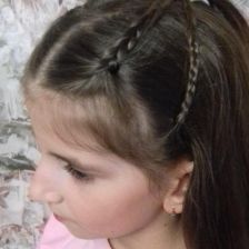 Олеся Бацеко в конкурсе «Самая креативная прическа»