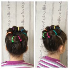 София Коломийцева в конкурсе «Самая креативная прическа»