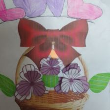 Ксения Дмитриевна Ошмарова в конкурсе «Открытка для мамы»