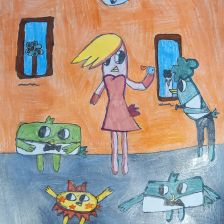 Анастасия Андреевна Харченко в конкурсе «Открытка для мамы»