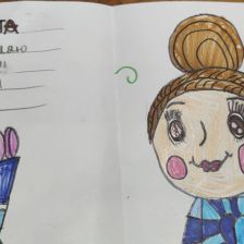 Александра в конкурсе «Открытка для мамы»