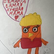 Милана Азатян в конкурсе «Открытка для мамы»