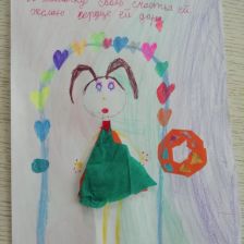 Алиса Домичева в конкурсе «Открытка для мамы»