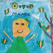 Катя Алексеевна Мальцева в конкурсе «Открытка для мамы»