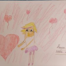 Полина Михайловна Сенокосова в конкурсе «Открытка для мамы»