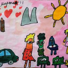 Софья Романенко в конкурсе «Открытка для мамы»