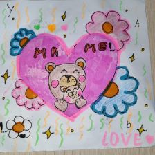 Полина Маратовна Шагапова в конкурсе «Открытка для мамы»