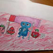 Ксения Евгеньевна Хамина в конкурсе «Подвиги рыцаря Фторида в борьбе с кариесом»