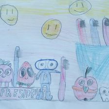 Аня Щекина в конкурсе «Подвиги рыцаря Фторида в борьбе с кариесом»