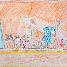 Мария Денисовна Карпова в конкурсе «Подвиги рыцаря Фторида в борьбе с кариесом»