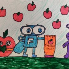 Антонина Константиновна Бабурова в конкурсе «Подвиги рыцаря Фторида в борьбе с кариесом»