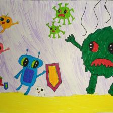 Милана Хамутовская в конкурсе «Подвиги рыцаря Фторида в борьбе с кариесом»