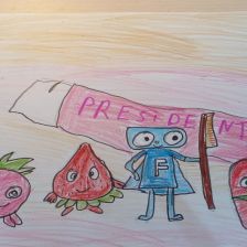 Ксения Сергеевеа Куницынс в конкурсе «Подвиги рыцаря Фторида в борьбе с кариесом»