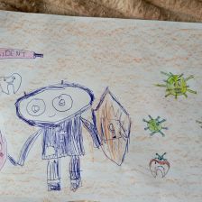 Александра Андреевна Красильникова в конкурсе «Подвиги рыцаря Фторида в борьбе с кариесом»