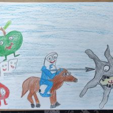 Костя Александрович Рой в конкурсе «Подвиги рыцаря Фторида в борьбе с кариесом»