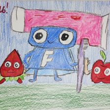 Александра Сергеевна Воробьева в конкурсе «Подвиги рыцаря Фторида в борьбе с кариесом»