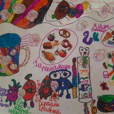 Виктория Александровна Гарбузова в конкурсе «Подвиги рыцаря Фторида в борьбе с кариесом»