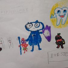 Ксюша Романовна Кренева в конкурсе «Подвиги рыцаря Фторида в борьбе с кариесом»