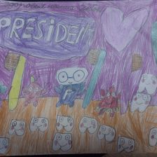 Полина в конкурсе «Подвиги рыцаря Фторида в борьбе с кариесом»