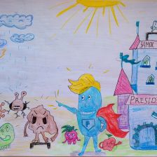 Арина Михайловна Садовникова в конкурсе «Подвиги рыцаря Фторида в борьбе с кариесом»