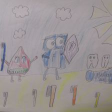 Александра Владимировна Порунова в конкурсе «Подвиги рыцаря Фторида в борьбе с кариесом»