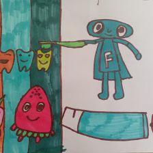 Рамина Рамилевна Губайдулина в конкурсе «Подвиги рыцаря Фторида в борьбе с кариесом»