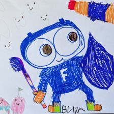 Виктория Костина в конкурсе «Подвиги рыцаря Фторида в борьбе с кариесом»