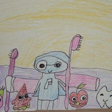 Мария Ахроровна Тураева в конкурсе «Подвиги рыцаря Фторида в борьбе с кариесом»