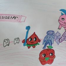 Милана Абдулкадировна Никамагомедова в конкурсе «Подвиги рыцаря Фторида в борьбе с кариесом»