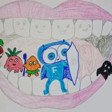 Анна Дмитриевна Щепочкина в конкурсе «Подвиги рыцаря Фторида в борьбе с кариесом»