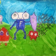 Москалева Геннадьевна Мария в конкурсе «Подвиги рыцаря Фторида в борьбе с кариесом»