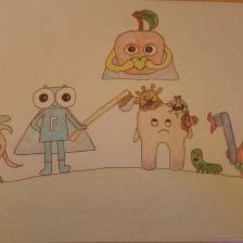 Надежда Евгеньевна Киш в конкурсе «Подвиги рыцаря Фторида в борьбе с кариесом»