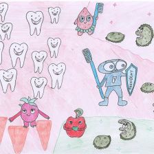 Анна Алексеевна Петрученко в конкурсе «Подвиги рыцаря Фторида в борьбе с кариесом»