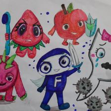 Анна Сергеевна Дубинина в конкурсе «Подвиги рыцаря Фторида в борьбе с кариесом»