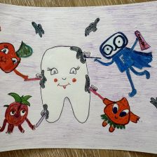 София Станиславовна Демидкова в конкурсе «Подвиги рыцаря Фторида в борьбе с кариесом»