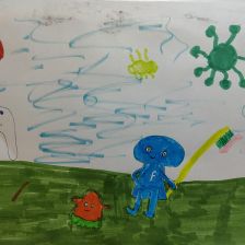 Валерия Андреевна Гайдукова в конкурсе «Подвиги рыцаря Фторида в борьбе с кариесом»