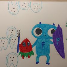 Маруся Лебедева в конкурсе «Подвиги рыцаря Фторида в борьбе с кариесом»