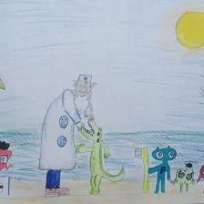 Анфиса Александровна Красильникова в конкурсе «Подвиги рыцаря Фторида в борьбе с кариесом»