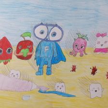 Милана Сергеевна Романова в конкурсе «Подвиги рыцаря Фторида в борьбе с кариесом»