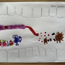 Софья Зайцева в конкурсе «Подвиги рыцаря Фторида в борьбе с кариесом»