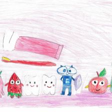 Диана Александровна Атаманова в конкурсе «Подвиги рыцаря Фторида в борьбе с кариесом»