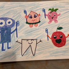 София Серебрянникова в конкурсе «Подвиги рыцаря Фторида в борьбе с кариесом»