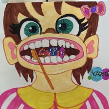 Лидия Дмитриевна Артемьева в конкурсе «Подвиги рыцаря Фторида в борьбе с кариесом»