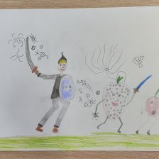 Степан Владимирович Негодяев в конкурсе «Подвиги рыцаря Фторида в борьбе с кариесом»