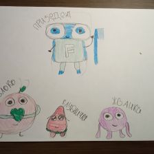 Вика Алексеевна Евдокимова в конкурсе «Подвиги рыцаря Фторида в борьбе с кариесом»