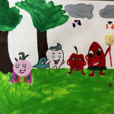 Василина в конкурсе «Подвиги рыцаря Фторида в борьбе с кариесом»