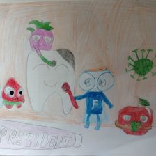 Елизавета Витальевна Клец в конкурсе «Подвиги рыцаря Фторида в борьбе с кариесом»