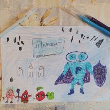 Артём Дмитриевич Суворов в конкурсе «Подвиги рыцаря Фторида в борьбе с кариесом»